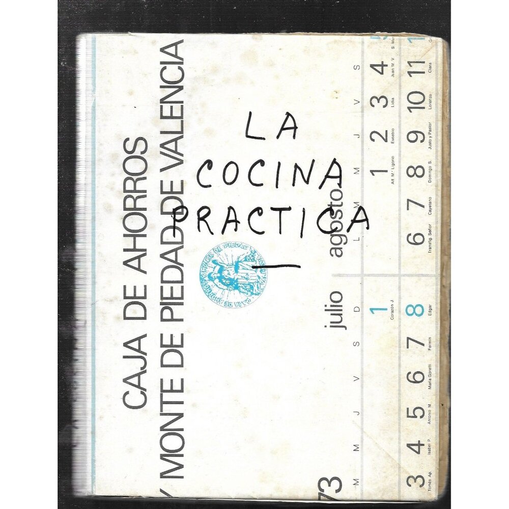 La Cocina Práctica Antique Spanish Cookbook Picadillo Early 20th Cent. Rebound - Picture 1 of 6